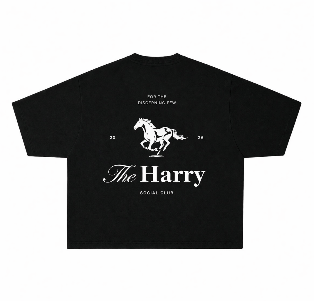 The Harry Social Club Tee – Black Edition