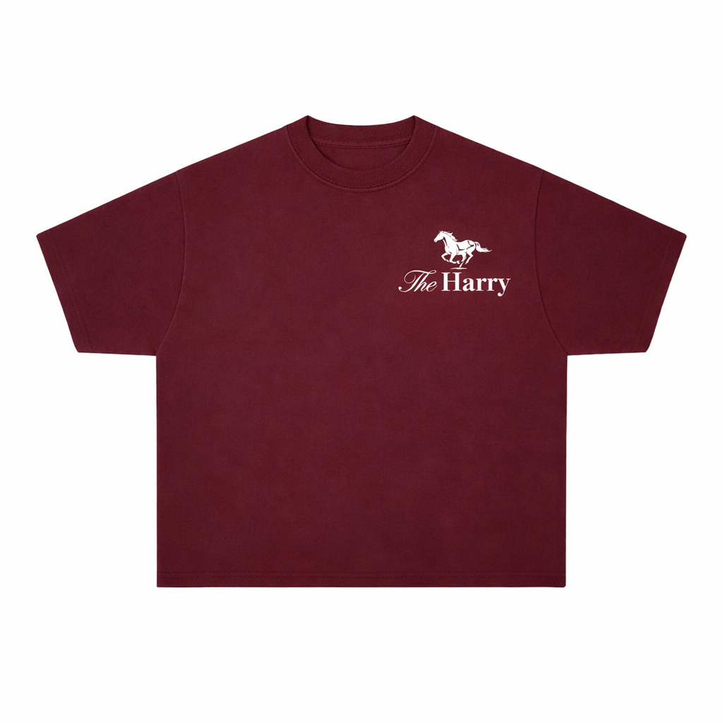 The Harry Social Club Tee – Maroon Edition