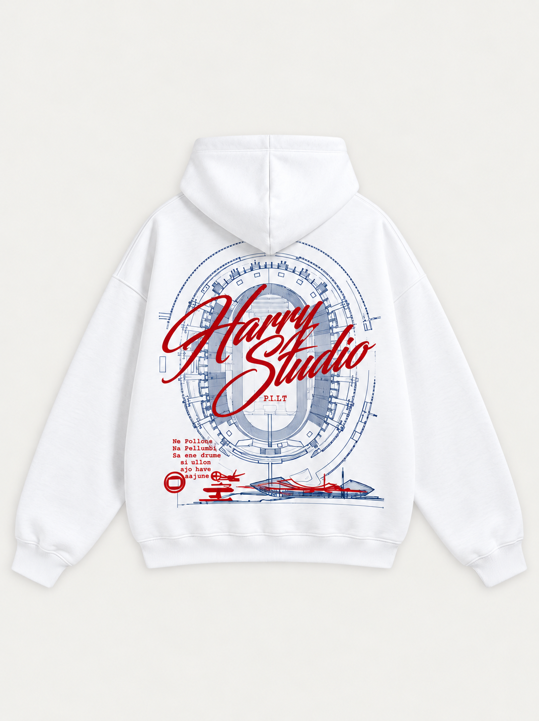 Stadium Blueprint Oversized Hoodie